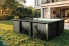 Gre WPC kompozit 606x326x124cm téglalap medence szett