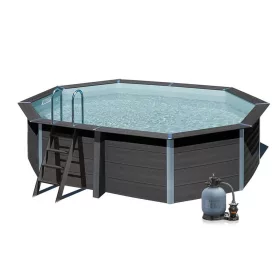 Gre WPC kompozit 525 x 386 x 124 cm (sokszög) medence szett