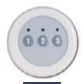 3 funkciós nyomógomb