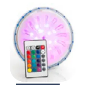   Mágneses medence falra helyezhető, RGB lámpa, távirányítóval
