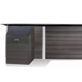 Gre kompozit gépház Méretek:80x60x119 Zárható