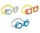 55610 Fun goggles, ages 3-8, 3 styles