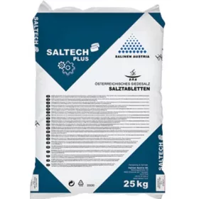 Sótabletta vízlágyítóhoz, 99,9% NaCl, 25 kg