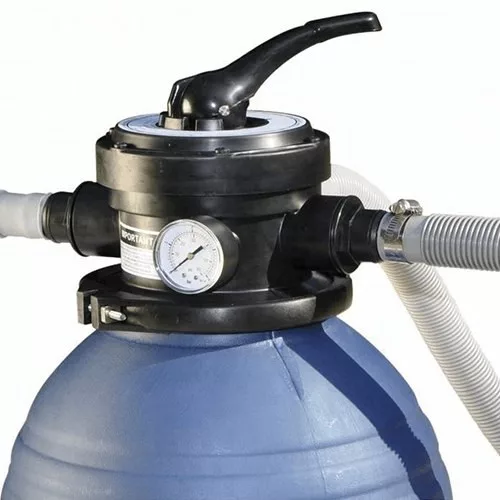 SERA  D450 (18")Homokszűrő szett- 0,75 HP előszűrős szivattyúval  9 m3 / h 6 Utas Top Szelep