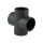 PVC-U Keresztidom D160