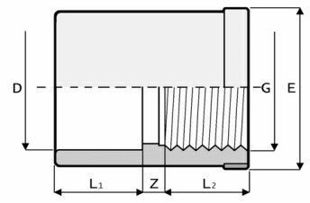 BM KARMATTYÚ 50- 1 1/2 '  U-PVC