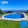 Tierra Blue Pool, 7x3x1,5 m-es ovális, süllyesztett víztükrű medence 0,8 mm-es kék színű fóliával