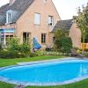 Tierra Blue Pool, 8x4x1,5 m-es ovális, süllyesztett víztükrű medence 0,8 mm-es kék színű fóliával